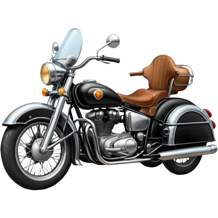 a motorcycle with a side car emoji