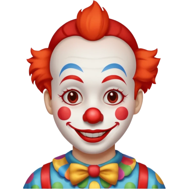  short hair clown emoji