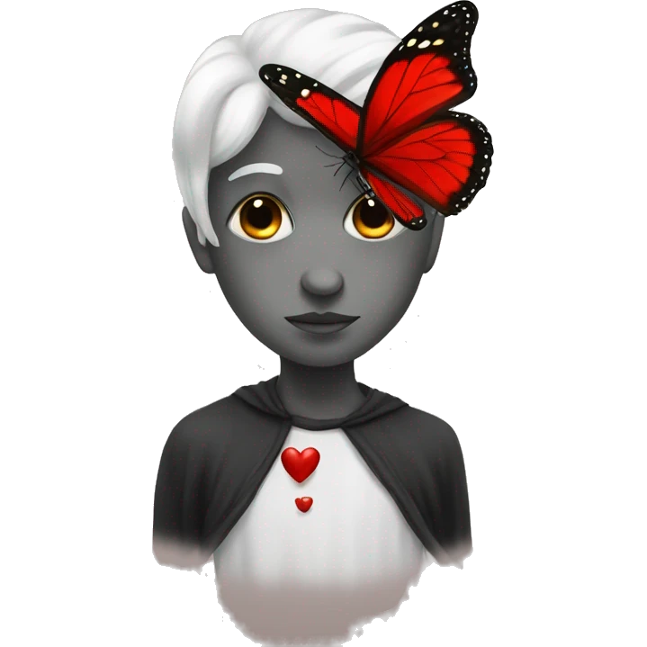 Soul with red butterfly emoji