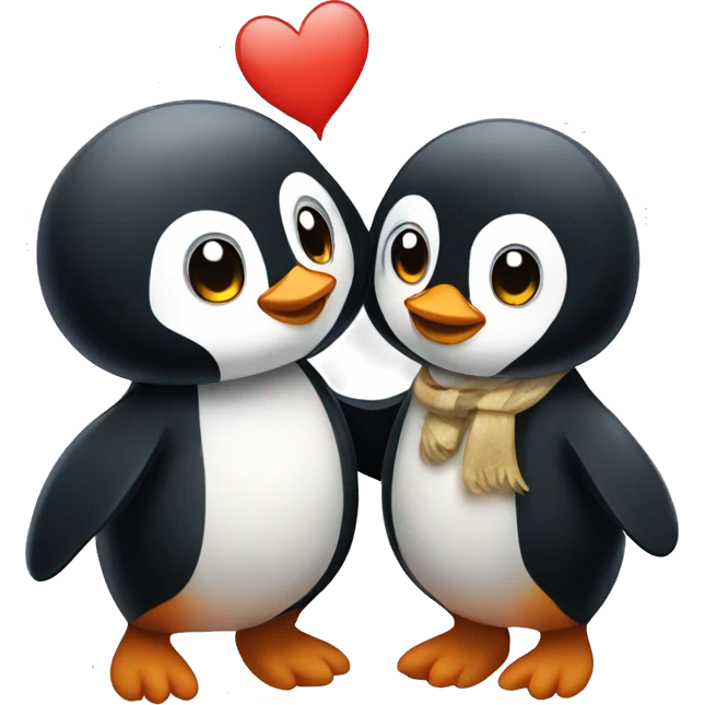 penguin romance emoji