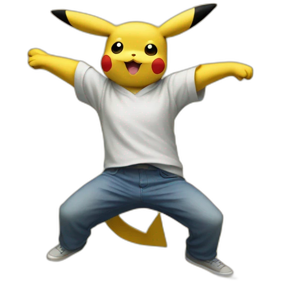 Pikachu qui dance emoji