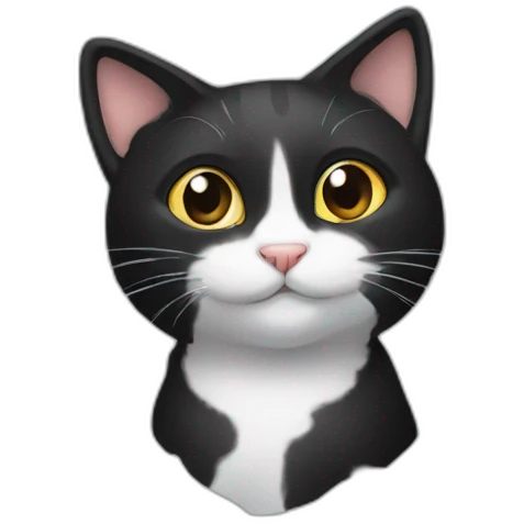 Cat black emoji