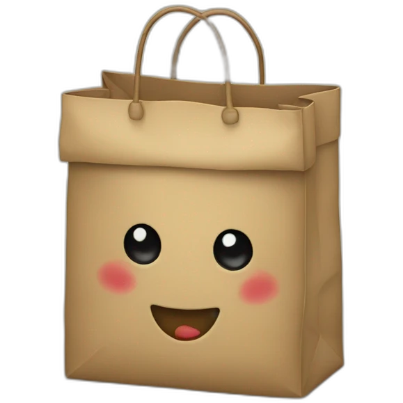 Christmas present bag emoji