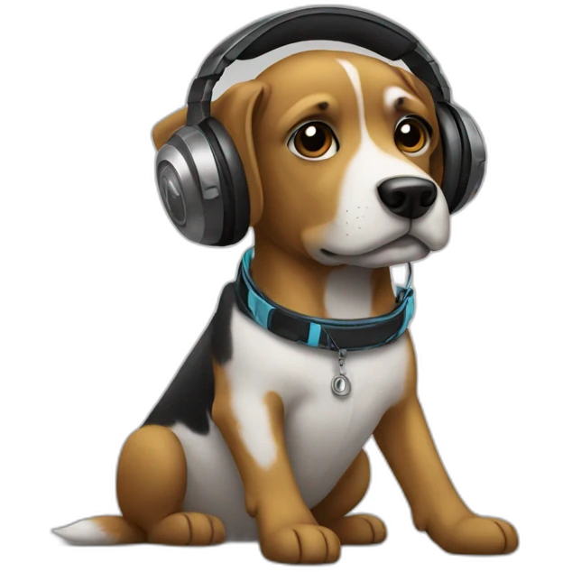 dj dog emoji
