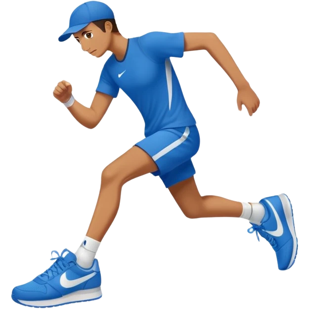 Squalo con Nike blu e gambe emoji