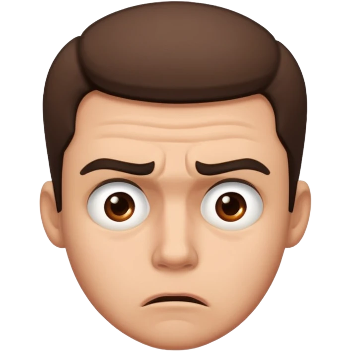 man frustrated by lack of money emoji