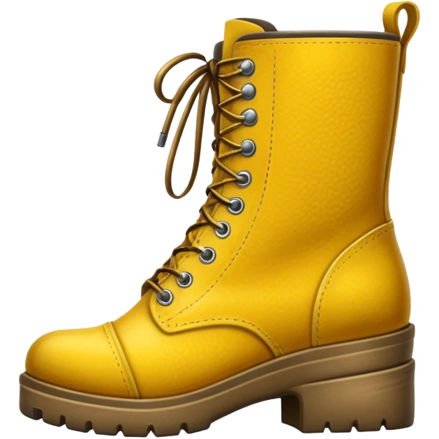 super realistic yellow boots emoji