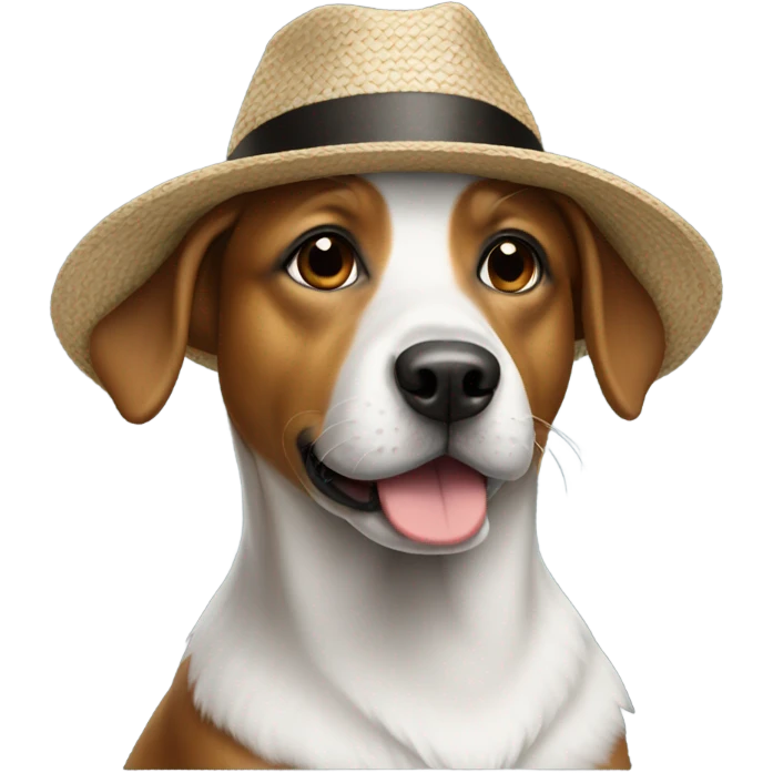 Dog with a hat  emoji