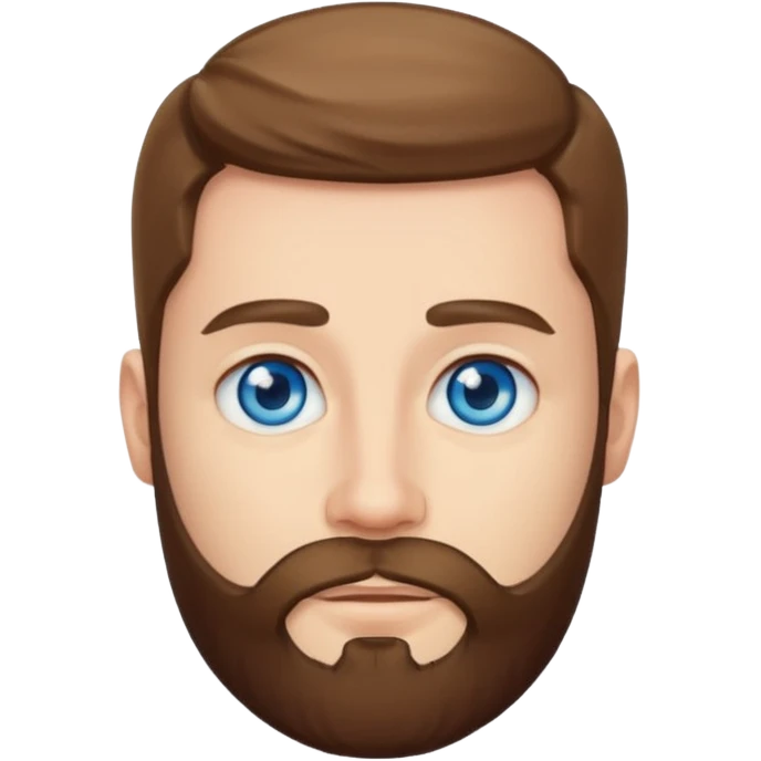 Beard with eyes emoji