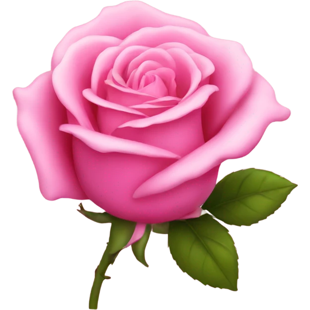 Pink rose emoji