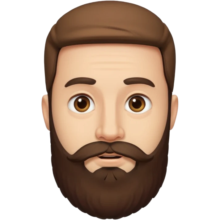 A pregnant Jewish man with a big beard emoji