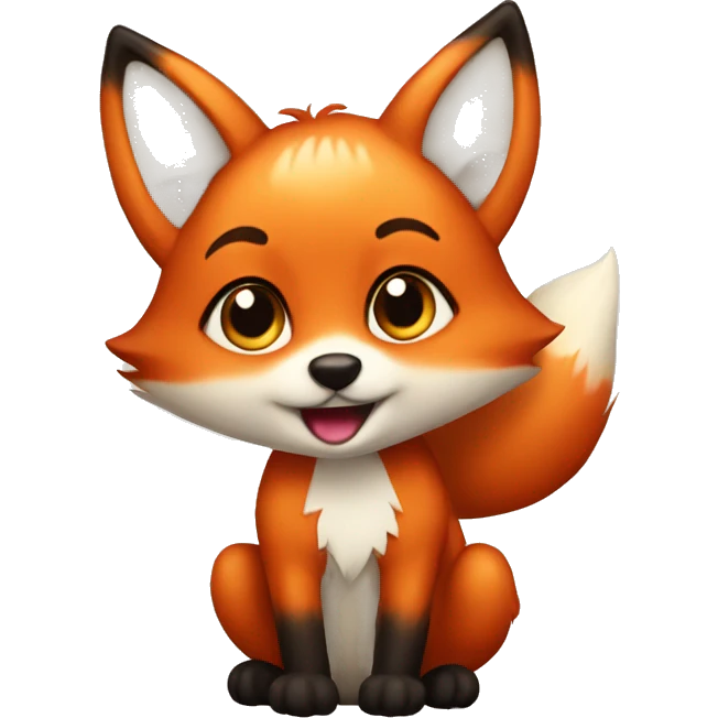 Cutie fox emoji