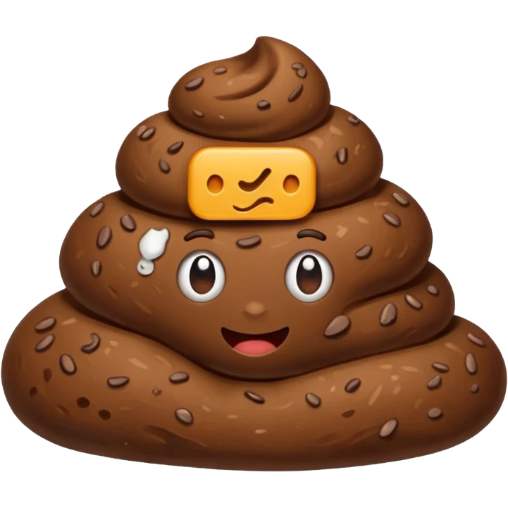 Poop shows a like emoji