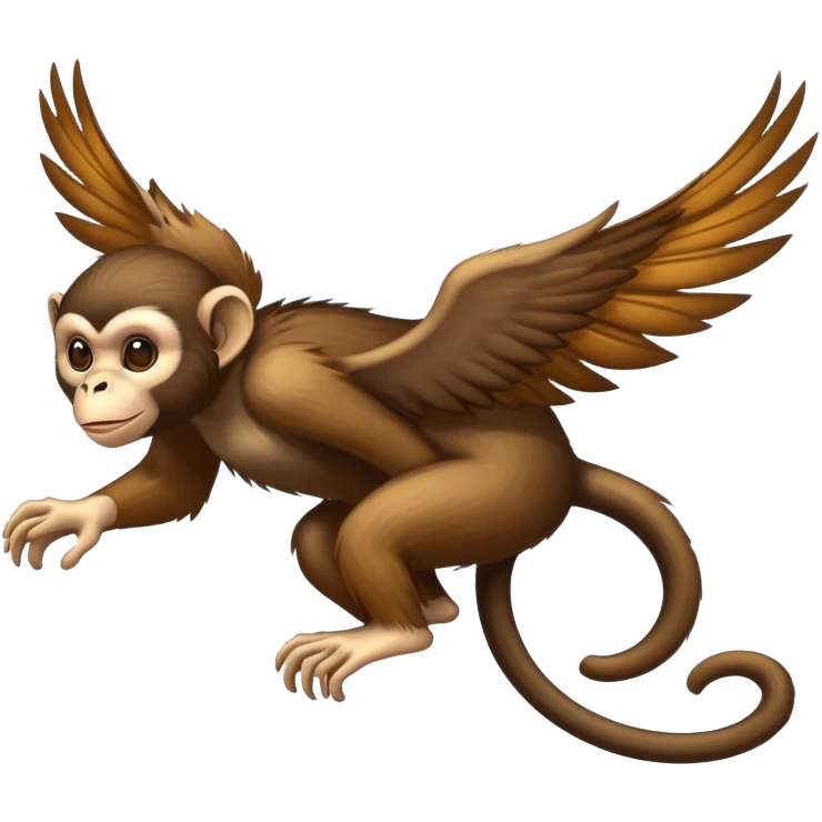 Flying monkey  emoji
