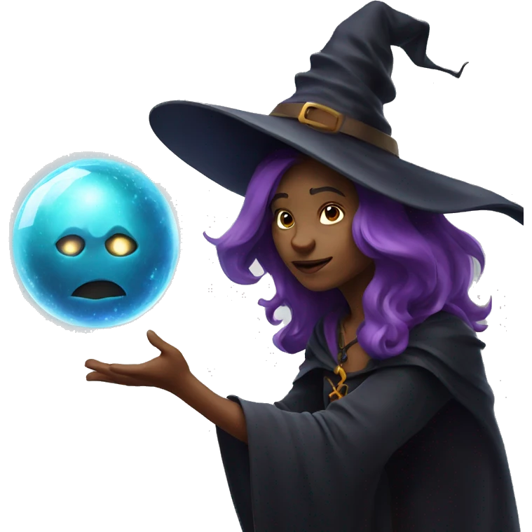 witch wth magic sphere emoji