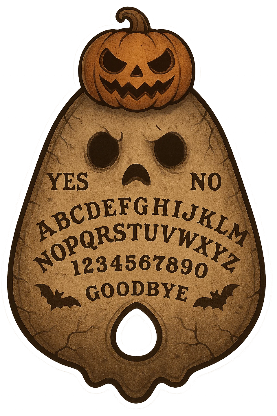 Halloween Ouijaboard, make it scary, remove background  emoji