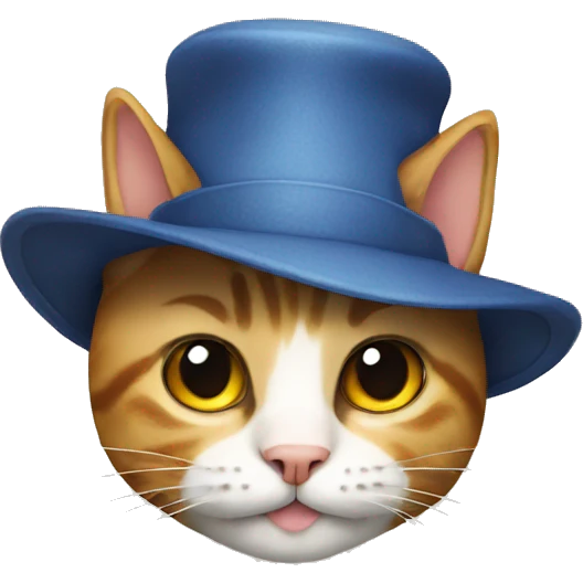 cat with a hat emoji