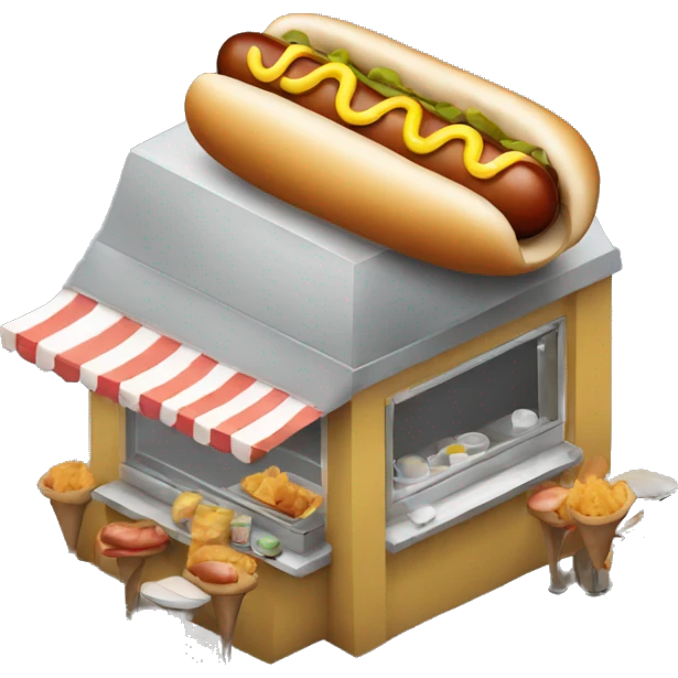 hot dog stand emoji
