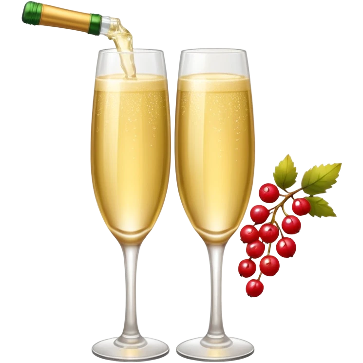 champagne and berries emoji