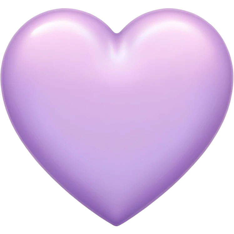 Pastel lilac heart emoji