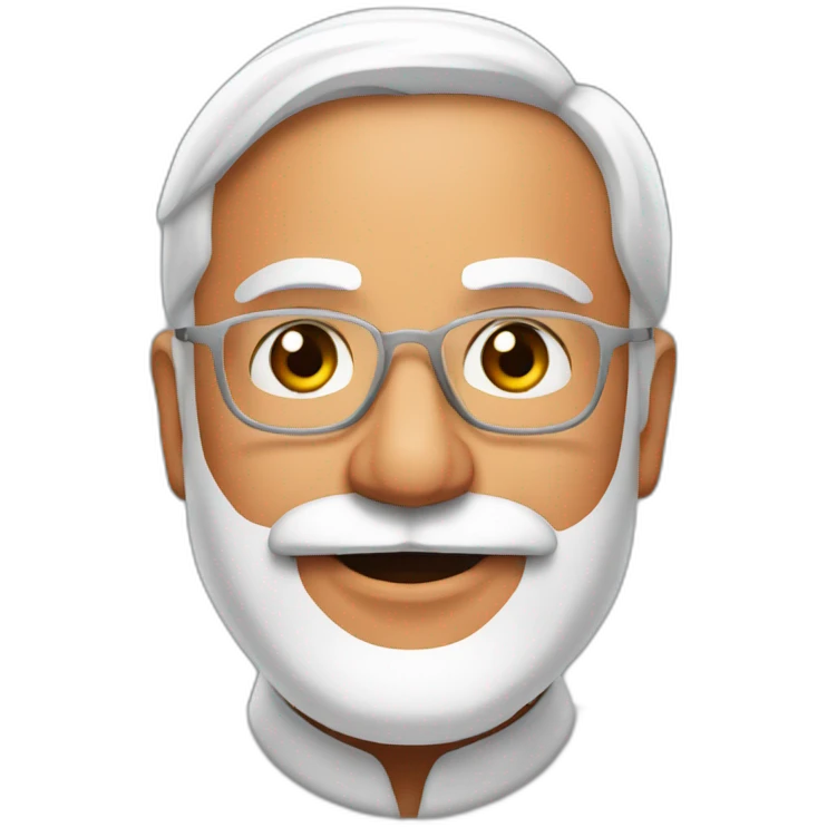 Narendra Modi with follow icon  emoji