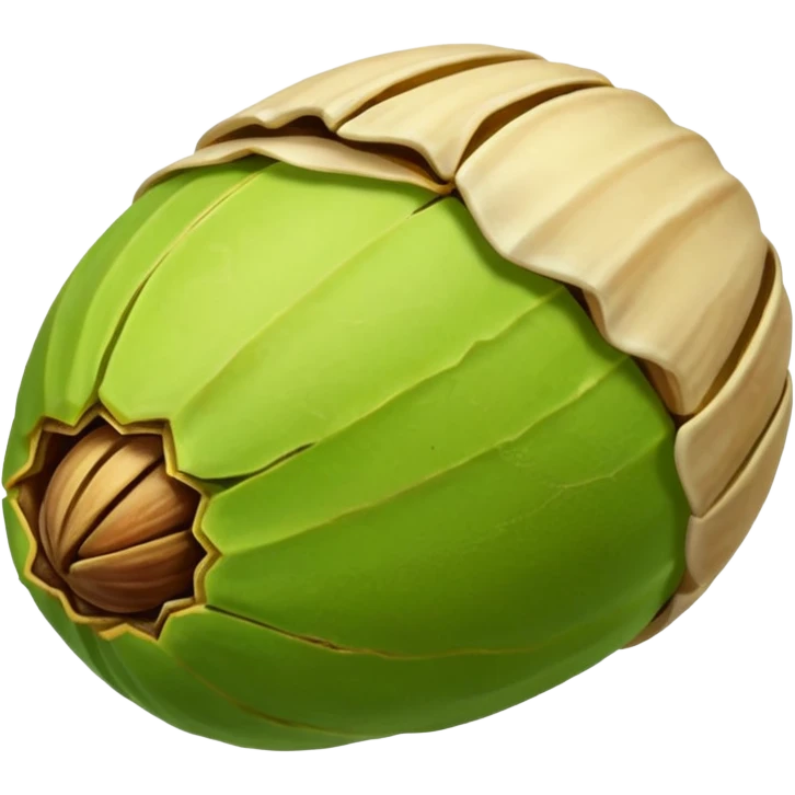 pistachio with shall emoji