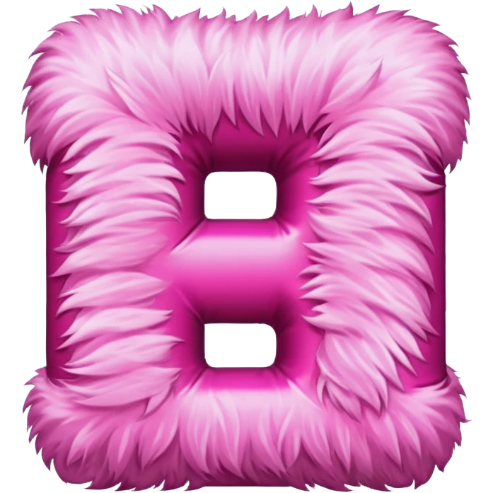 Pink T Letter in Fur emoji