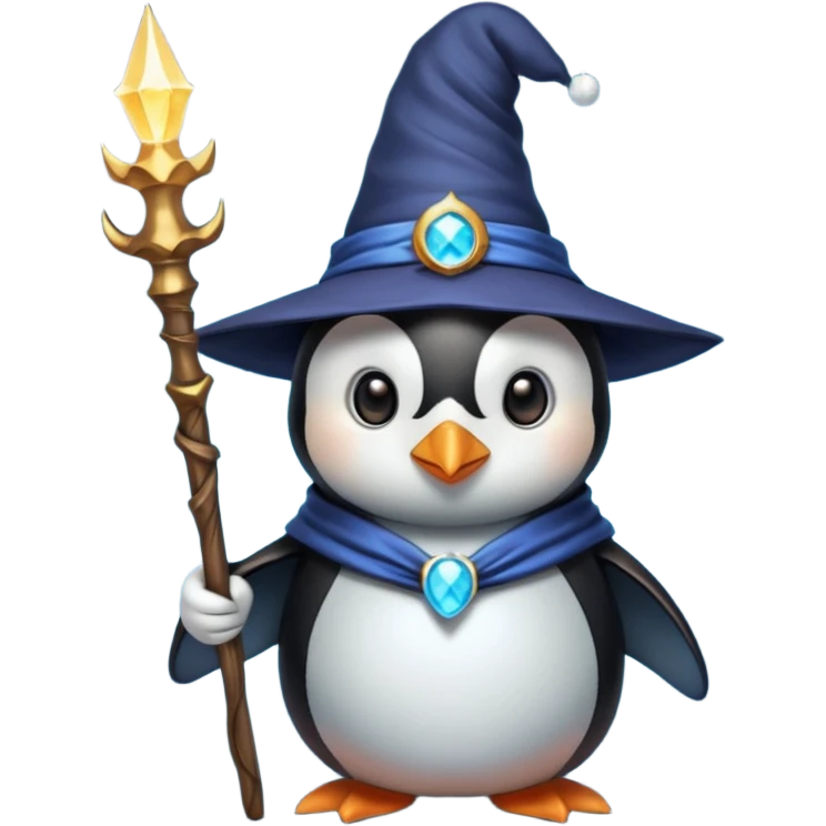 Penguin Wizard emoji