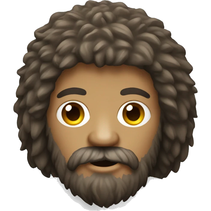 Bigfoot with beard emoji