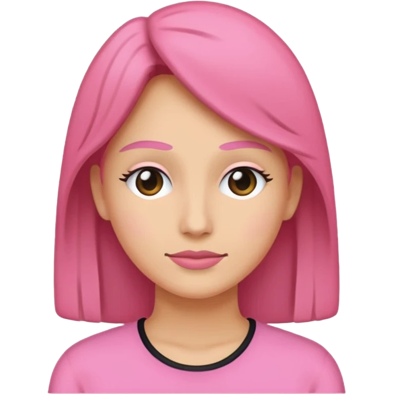 icono silueta de mujer rosa sin rostro emoji
