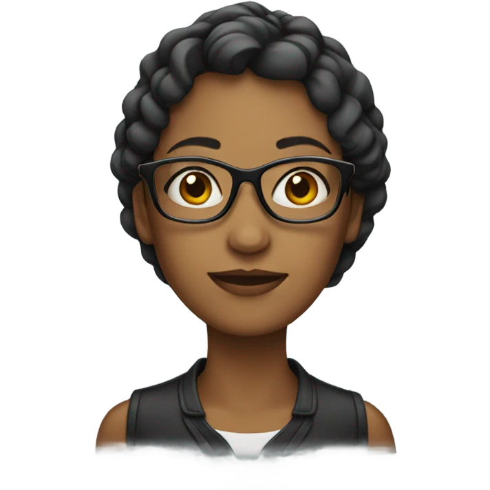 Women with glasse emoji