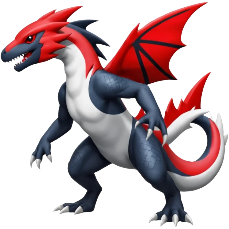 Salandit-Garchomp-Absol-Zangoose-Fusion (full body) emoji