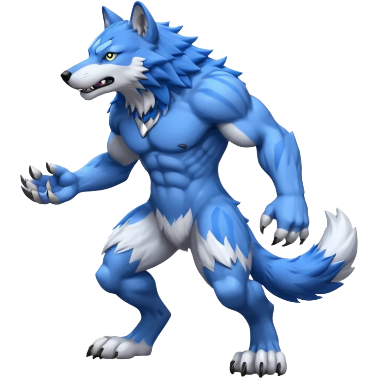 WereGarurumon (full body) emoji