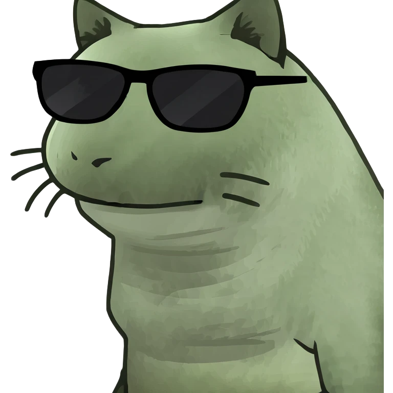 Cat with sunglasses emoji