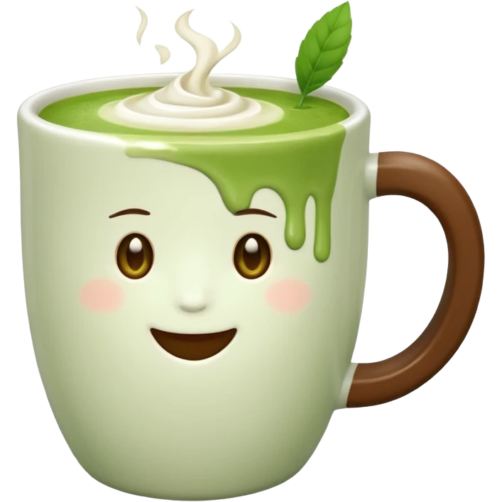 Matcha latte  emoji