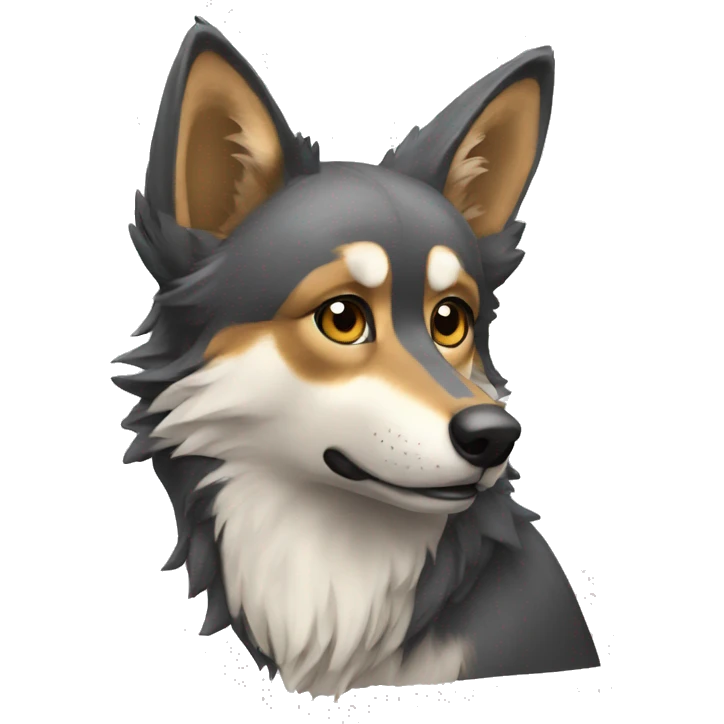 Un loup-papillon  emoji