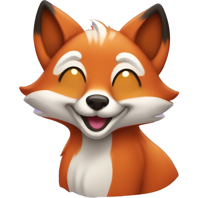 happy fox emoji