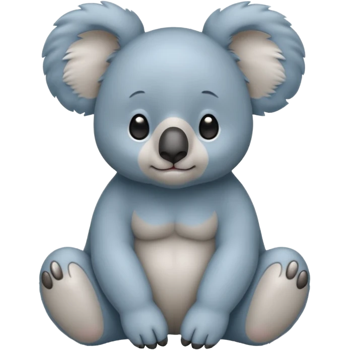 Blue koala bear emoji
