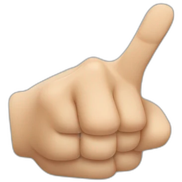 hand pointing forwards emoji