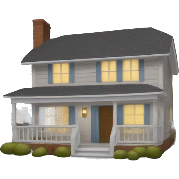 The house is dressed in a sweater  emoji