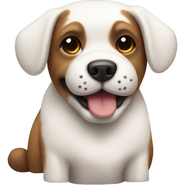 Marshmellows dog emoji