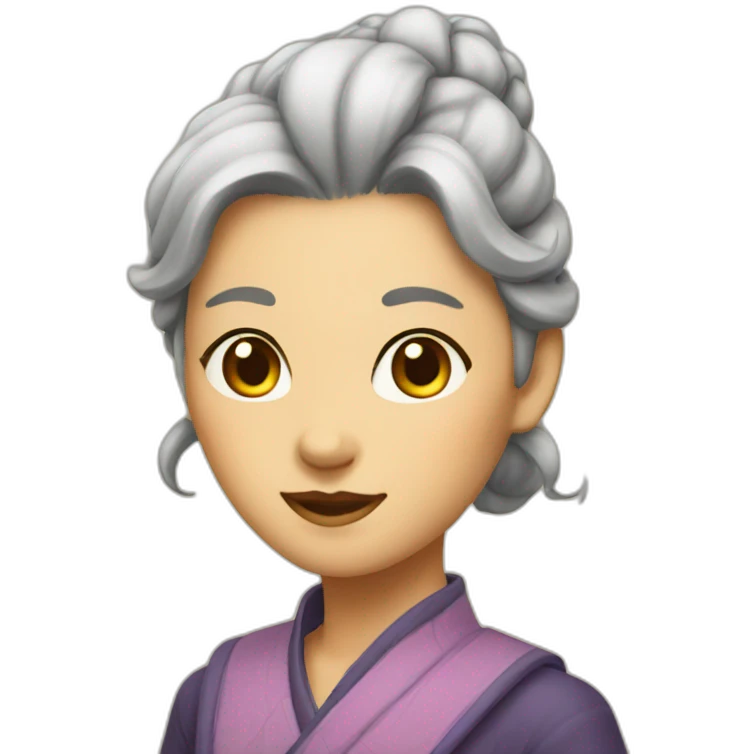 Kitune lady emoji