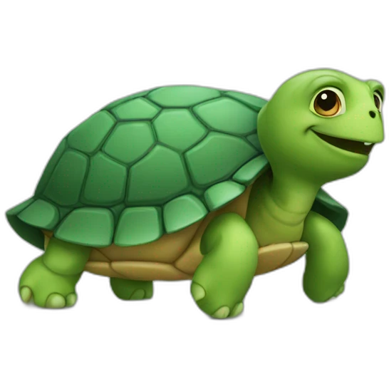 Turtle with foot and fingers  emoji