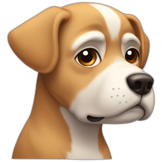 sad dog emoji