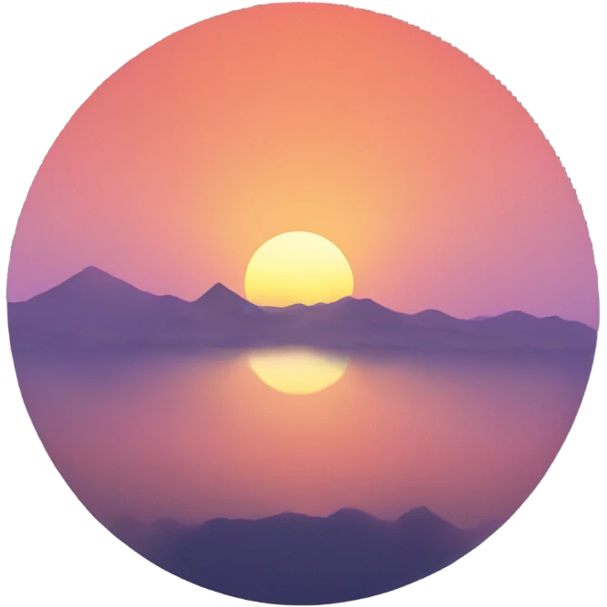 A sunset scene emoji