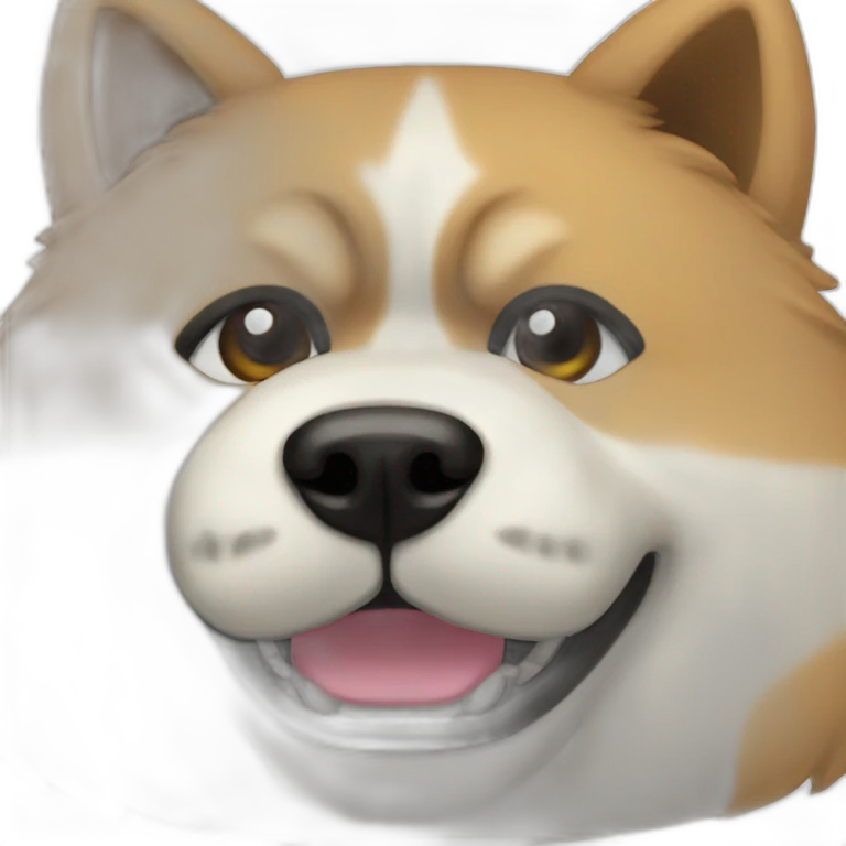 Akita muscle emoji