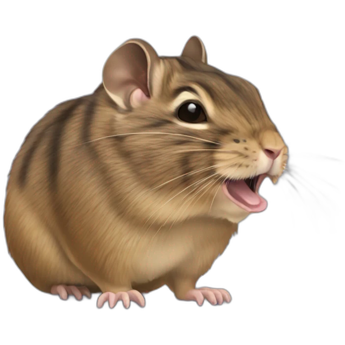 Yawning Degu emoji