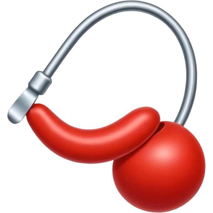 Una sola aguja y un pedazo de hilo dentro de la aguja emoji