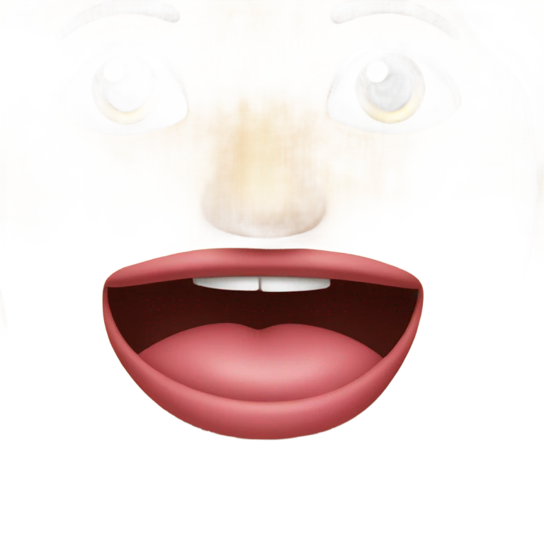 Smiley face with a lip bite and a raised eyebrow  emoji