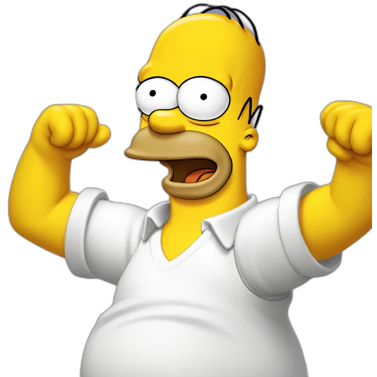Homer simpson love emoji
